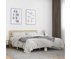 Lovos rėmas, ąžuolo, 160x200cm, apdirbta mediena ir metalas