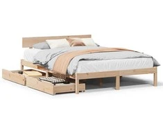 Lova Lovos rėmas be čiužinio, 120x190cm, pušies masyvas