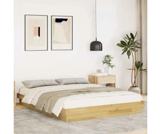 Lova Lovos rėmas be čiužinio 150x200 cm ąžuolo masyvo