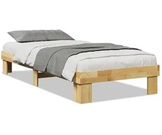 Lova Lovos rėmas be čiužinio 75x190 cm ąžuolo masyvo