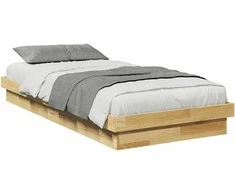 Lova lovos rėmas be čiužinio 80x200 cm ąžuolo masyvo