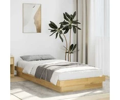 Lova lovos rėmas be čiužinio 80x200 cm ąžuolo masyvo