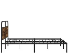 Lovos rėmas be čiužinio, dūminio ąžuolo, 180x200cm, metalas