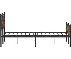 Lovos rėmas be čiužinio, dūminio ąžuolo, 150x200cm, mediena