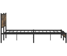 Lovos rėmas be čiužinio, dūminio ąžuolo, 200x200cm, metalas