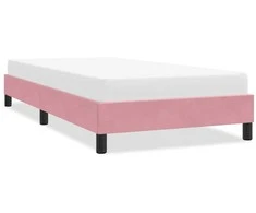 Lova Lovos rėmas be čiužinio Rožinis 80x210 cm aksomas