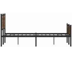 Lova Lovos rėmas be čiužinio, rudas ąžuolo, 140x190cm, metalas