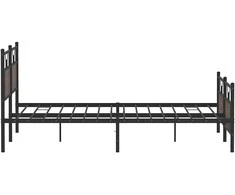 Lovos rėmas be čiužinio, rudas ąžuolo, 180x200cm, metalas
