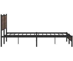 Lovos rėmas be čiužinio, rudas ąžuolo, 200x200cm, metalas