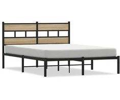 Lova Lovos rėmas be čiužinio, sonoma ąžuolo, 140x190cm, metalas