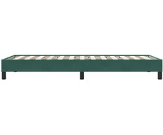 Lova Lovos rėmas be čiužinio Tamsiai žalias 90x220 cm aksomas
