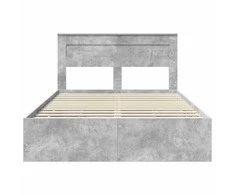 Lova Lovos rėmas Betono pilka 140 x 190 cm Inžinerinė mediena