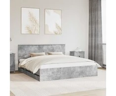 Lova Lovos rėmas Betono pilka 180 x 200 cm Inžinerinė mediena