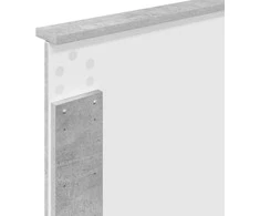 Lova Lovos rėmas Betono pilka 90 x 200 cm Inžinerinė mediena
