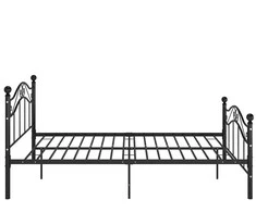 Lovos rėmas, juodos spalvos, 120x200cm, metalas