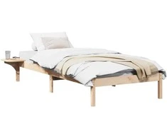 Lova Lovos rėmas Natūrali 75 x 190 cm Kietos pušies mediena
