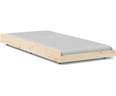 Lova Lovos rėmas Natūrali 75 x 190 cm Kietos pušies mediena