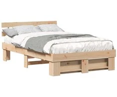 Lovos rėmas Ruda 140 x 190 cm Kietos pušies mediena