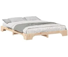 Lova Lovos rėmas Ruda 160 x 210 cm Kietos pušies mediena