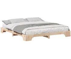 Lova Lovos rėmas Ruda 180 x 210 cm Kietos pušies mediena