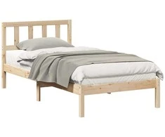 Lova Lovos rėmas Ruda 75 x 190 cm Kietos pušies mediena