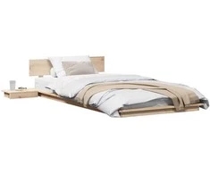 Lova Lovos rėmas Ruda 90 x 190 cm Medis
