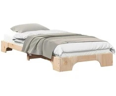 Lova Lovos rėmas Ruda 90 x 220 cm Kietos pušies mediena