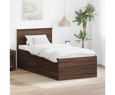 Lova Lovos rėmas Rudas ąžuolas 75 x 190 cm Apdirbta mediena