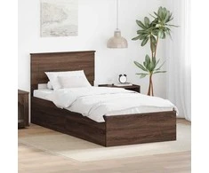 Lova Lovos rėmas Rudas ąžuolas 75 x 190 cm Apdirbta mediena