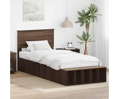 Lova Lovos rėmas Rudas ąžuolas 75 x 190 cm Apdirbta mediena