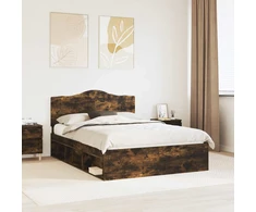 Lovos rėmas Rūkyta ąžuolas 150 x 200 cm Kietos pušies mediena