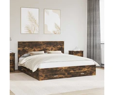 Lovos rėmas Rūkyta ąžuolas 200 x 200 cm Apdirbta mediena
