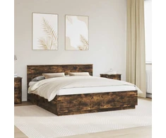 Lovos rėmas Rūkyta ąžuolas 200 x 200 cm Apdirbta mediena