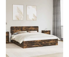 Lovos rėmas Rūkyta ąžuolas 200 x 200 cm Apdirbta mediena
