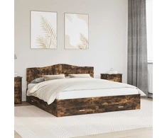 Lovos rėmas Rūkyta ąžuolas 200 x 200 cm Apdirbta mediena
