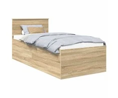 Lova Lovos rėmas Sonoma ąžuolas 75 x 190 cm Apdirbta mediena