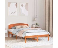Lova Lovos rėmas Vaško ruda 140 x 190 cm Kietos pušies mediena