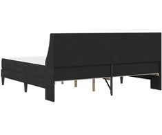 Lovos rėmas su čiužiniu Juoda 180 x 200 cm Aksomas