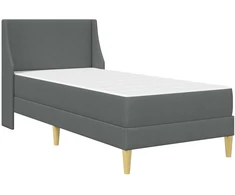 Lovos rėmas su čiužiniu Tamsiai pilka 90 x 190 cm Audinys