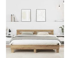 Lova Lovos rėmas su galvūgalio Amatininkų ąžuolas 203 x 185 x 70 cm