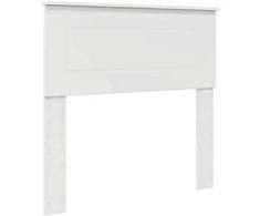 Lova Lovos rėmas su galvūgalio Balta 75 x 190 cm Apdirbta mediena