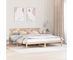 Lovos rėmas Ruda 180 x 200 cm Pušies medienos masyvas
