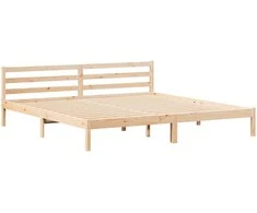 Lova Lovos rėmas Ruda 225,5 x 185,5 x 69,5 cm Kietas pušies medis