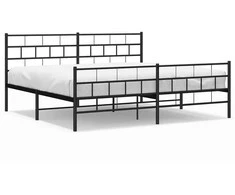 Lova Lovos rėmas su galvūgaliu/kojūgaliu, juodas, 193x203cm, metalas