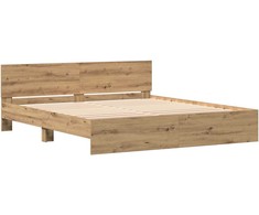 Lova Lovos rėmas su galvūgalio Amatininkų ąžuolas 203 x 185 x 70 cm
