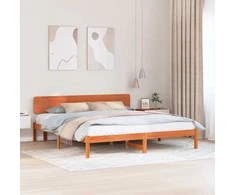 Lova Lovos rėmas Vaško ruda 180 x 200 cm Kietos pušies mediena