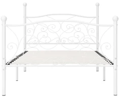 Lovos rėmas su grotelių pagrindu, baltas, 90x200cm, metalas