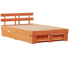 Lovos rėmas Vaško ruda 140 x 190 cm Kietos pušies mediena