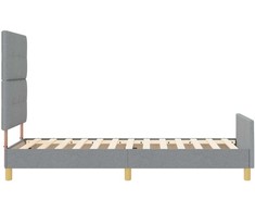 Lova Lovos rėmas su galvūgalio Šviesiai pilka 100 x 200 cm audinys
