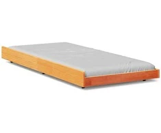 Lova Lovos rėmas Ruda 90 x 200 cm Pušies medienos masyvas